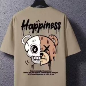 Men Printed Typography Round Neck T-Shirt